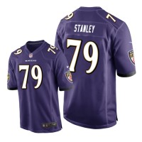 Men Baltimore Ravens #79 Purple Ronnie Stanley Nike Game Jersey Men Baltimore Ravens #79 Purple Ronnie Stanley Nike Game Jersey