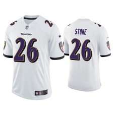Men Baltimore Ravens #26 Geno Stone Vapor Limited White Jersey Men Baltimore Ravens #26 Geno Stone Vapor Limited White Jersey