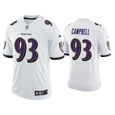 Men Baltimore Ravens #93 Calais Campbell Vapor Limited White Jersey Men Baltimore Ravens #93 Calais Campbell Vapor Limited White Jersey