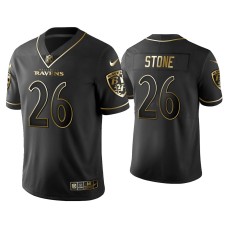Men Baltimore Ravens #26 Golden Edition Vapor Limited Ravens Geno Stone Black Jersey Men Baltimore Ravens #26 Golden Edition Vapor Limited Ravens Geno Stone Black Jersey