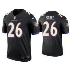 Men Baltimore Ravens #26 Geno Stone Black Legend Jersey Men Baltimore Ravens #26 Geno Stone Black Legend Jersey